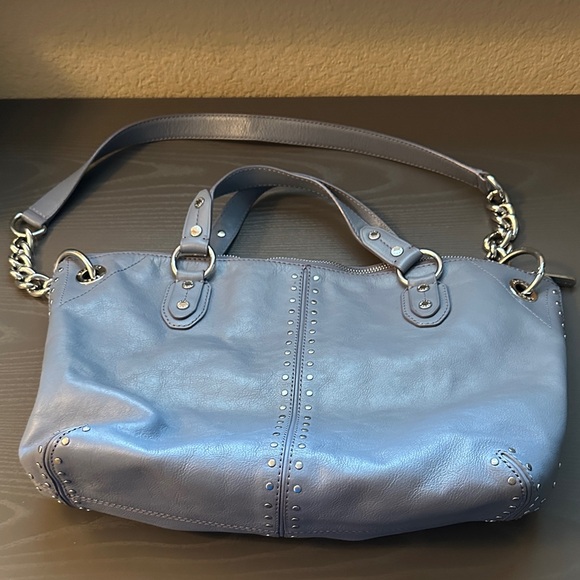 Stylish Blue Michael Kors Leather Handbag - Picture 1 of 4